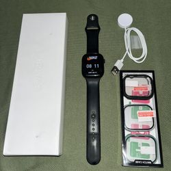 Smart watch 10  series, like new, with box, and new covers in box. With charger. Can connect with IOS or ANDROID.