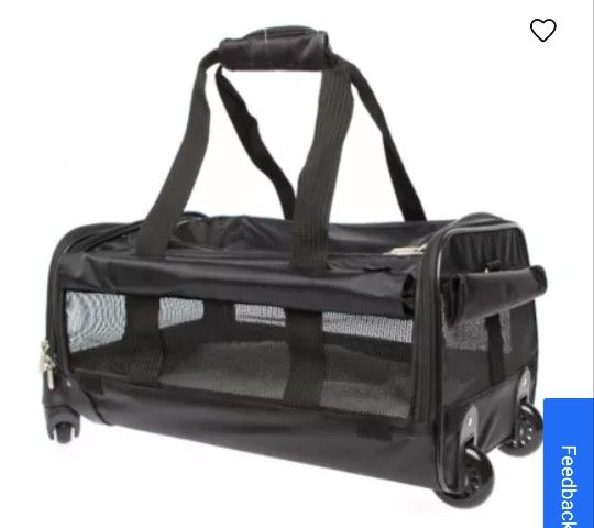 Dog Or Cat Pet Carrier With Wheels