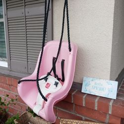 Pink Outdoor Swing