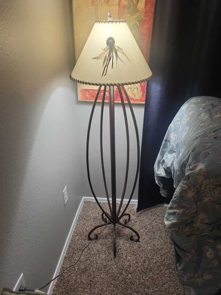 Steel Antique Floor Light