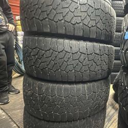 275 70 18 Set of 4 Used Falken