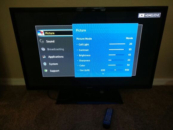 Samsung 43" plasma HDTV model pn43f4500af
