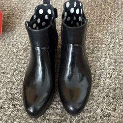 Kate Spade New York Telly Black ankle Rain boots