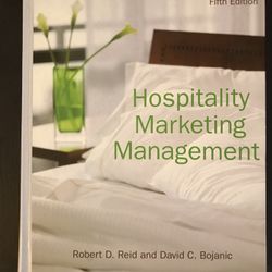 Hospitality Marketing Management 5th Edition Used