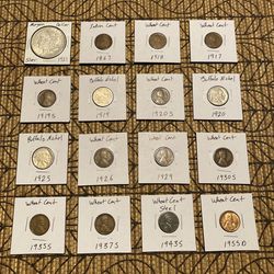 1921 Morgan Silver Dollar And Early 1900’s Coin Set