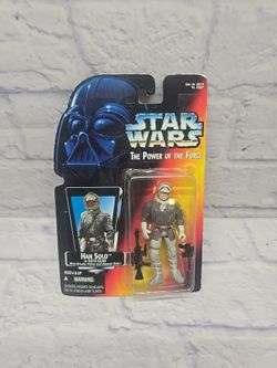 STAR WARS Power Of The Force HAN SOLO IN HOTH GEAR 3.75" Action Figure 1995
