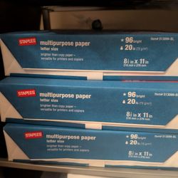 Staples Letter Blank Paper Letter Bundle Of Three Sealed