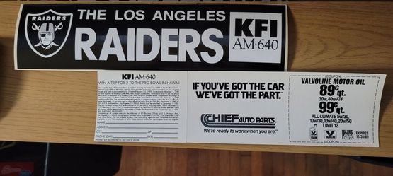 LA Raider Vintage Bumper KFI Sticker 5/$25