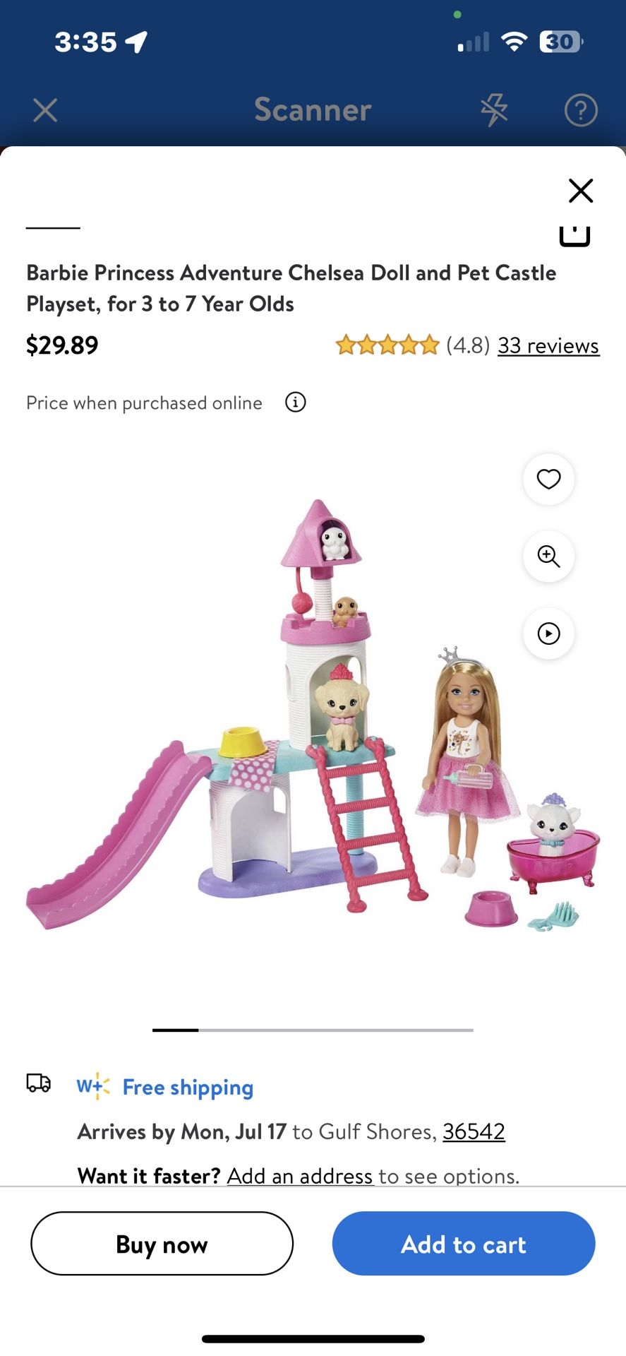 Barbie princess 2025 adventure chelsea doll