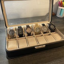 Watch box with watches