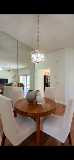 Dining table and chairs