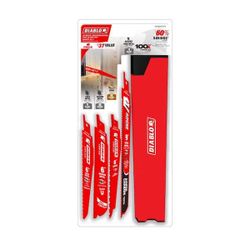 DIABLO Bi-Metal and AMPED Carbide 9 in. -5/7 TPI Nail Embedded Wood Reciprocating Saw Set (6-PCS)