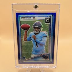 2025 Cam Ward Blue Optic Rookie Football Card🔥