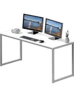 55” Modern Computer Desk with Metal Frame