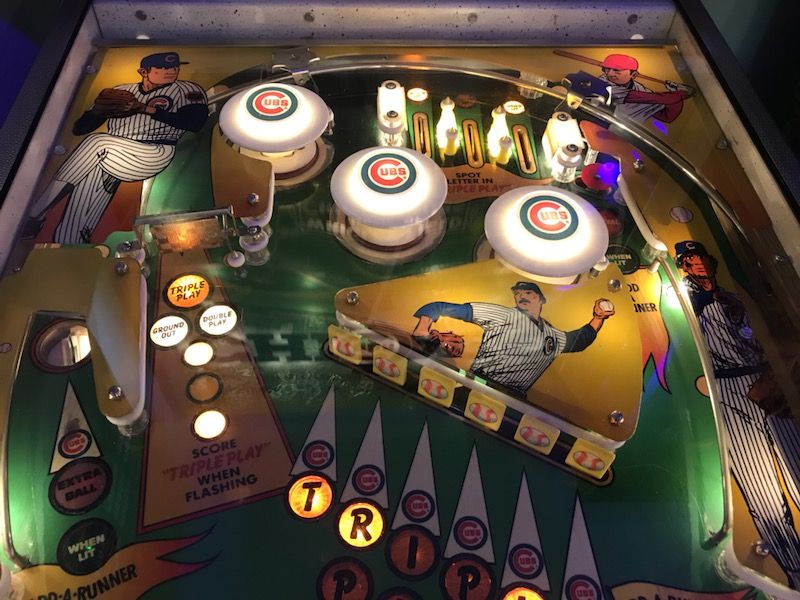 Chicago Cubs Triple Play pinball machine arcade game for Sale in