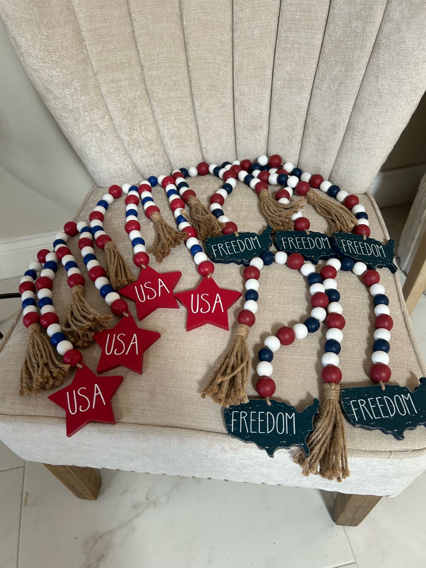 Patriotic Beaded Decor