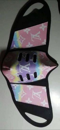 Multi pink leather mask