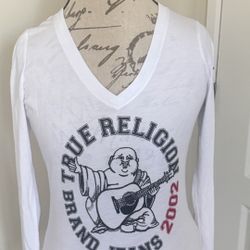 True Religion Women Long Sleeves Shirt Size Small 