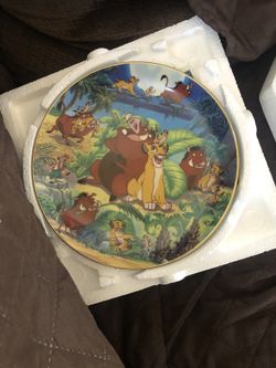 4 Disney Plates Lion King