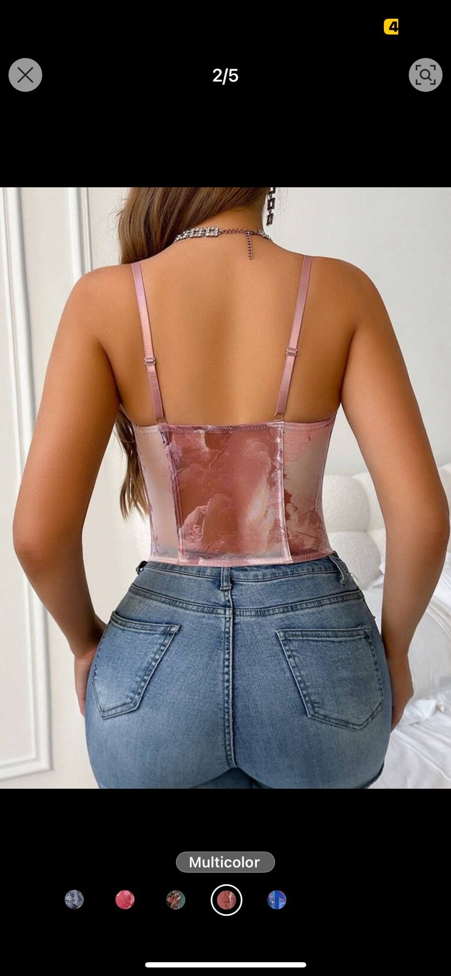 Button Up Corset Top