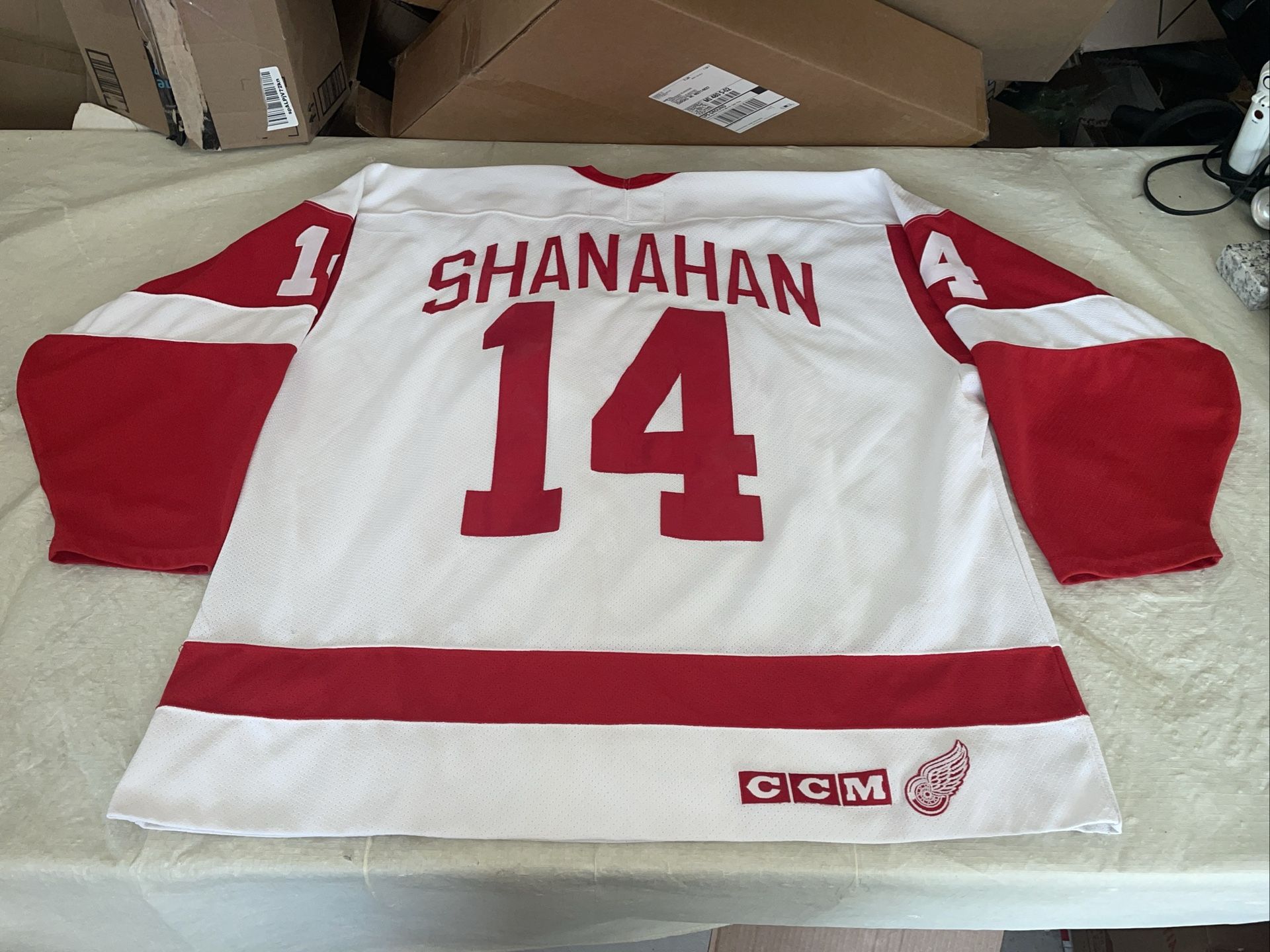 Brendan Shanahan Detroit Red Wings CCM Jersey Mens Xxl Mic Clean Vintage Sewn