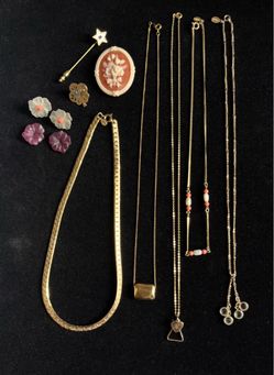 Vintage Avon Jewelry Lot 9pc - 70s/80s/90s Estate Collection
