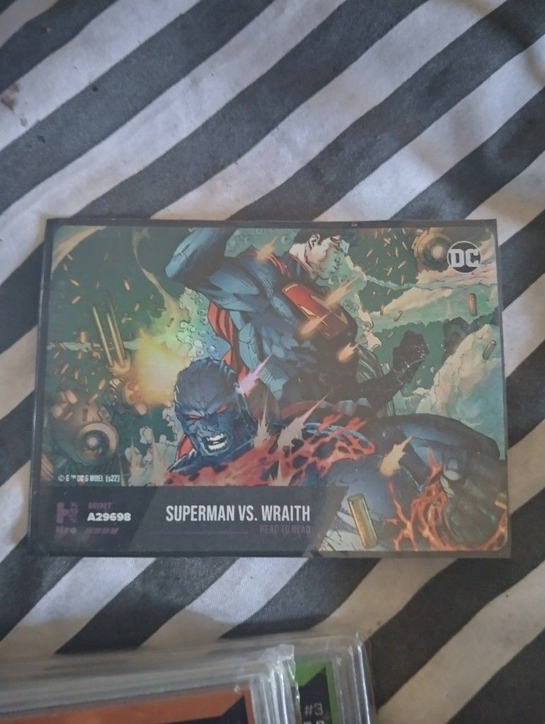 Hor Dc Cards Super Man And Black Adam And. Dari Justice Card