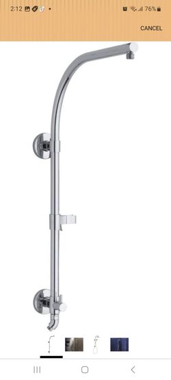 KOHLER K-45211-CP HydroRail-R Arch Shower Column, Wall-Mount Shower Column for Showerhead and Handshower, Polished Chrome