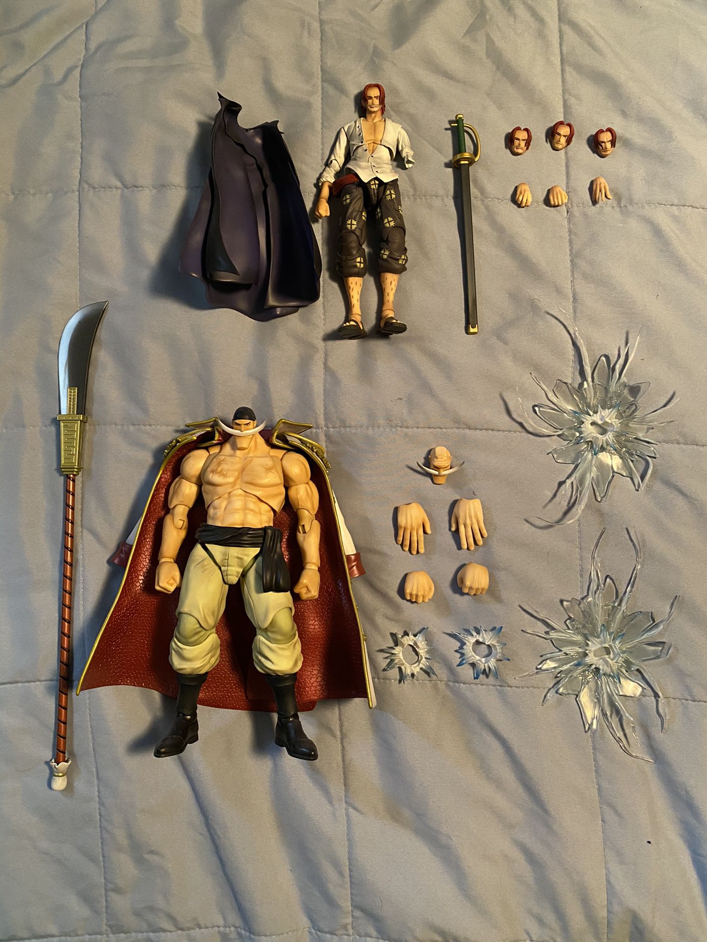 Variable Action Heroes One Piece White Beard Shanks Action Figure Lot Bandai Megahouse Figuarts Mafex Figma