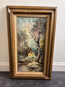 Beautiful framed and signed oil painting on canvas