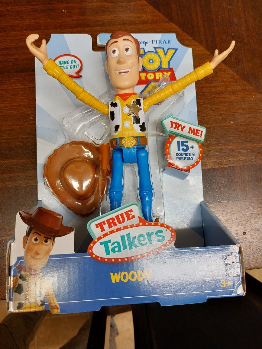 Disney Pixar Toy Story True Talkers Woody Figure Doll Mattel NEW