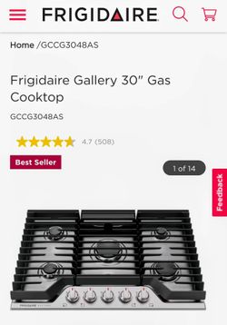Frigidaire Gallery 30" Gas Cooktop GCCG3048AS