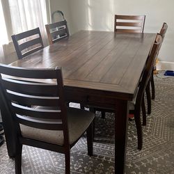 kitchen table with 6 chairs