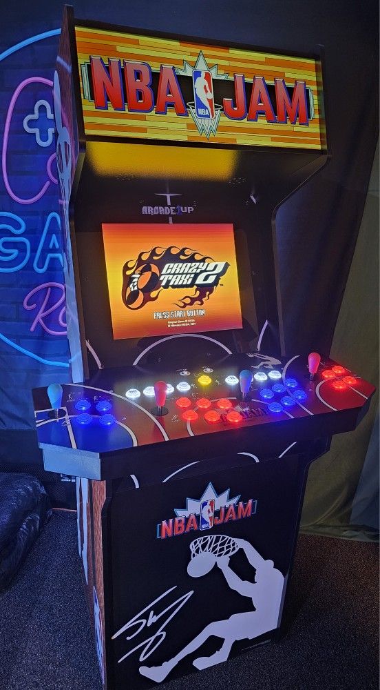 Retro Gaming NBA Jam Shaq Edition Arcade 1up With Over 15,000 Video Games