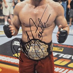Randy Couture Signed 8x10 Matte JSA Authenticated 