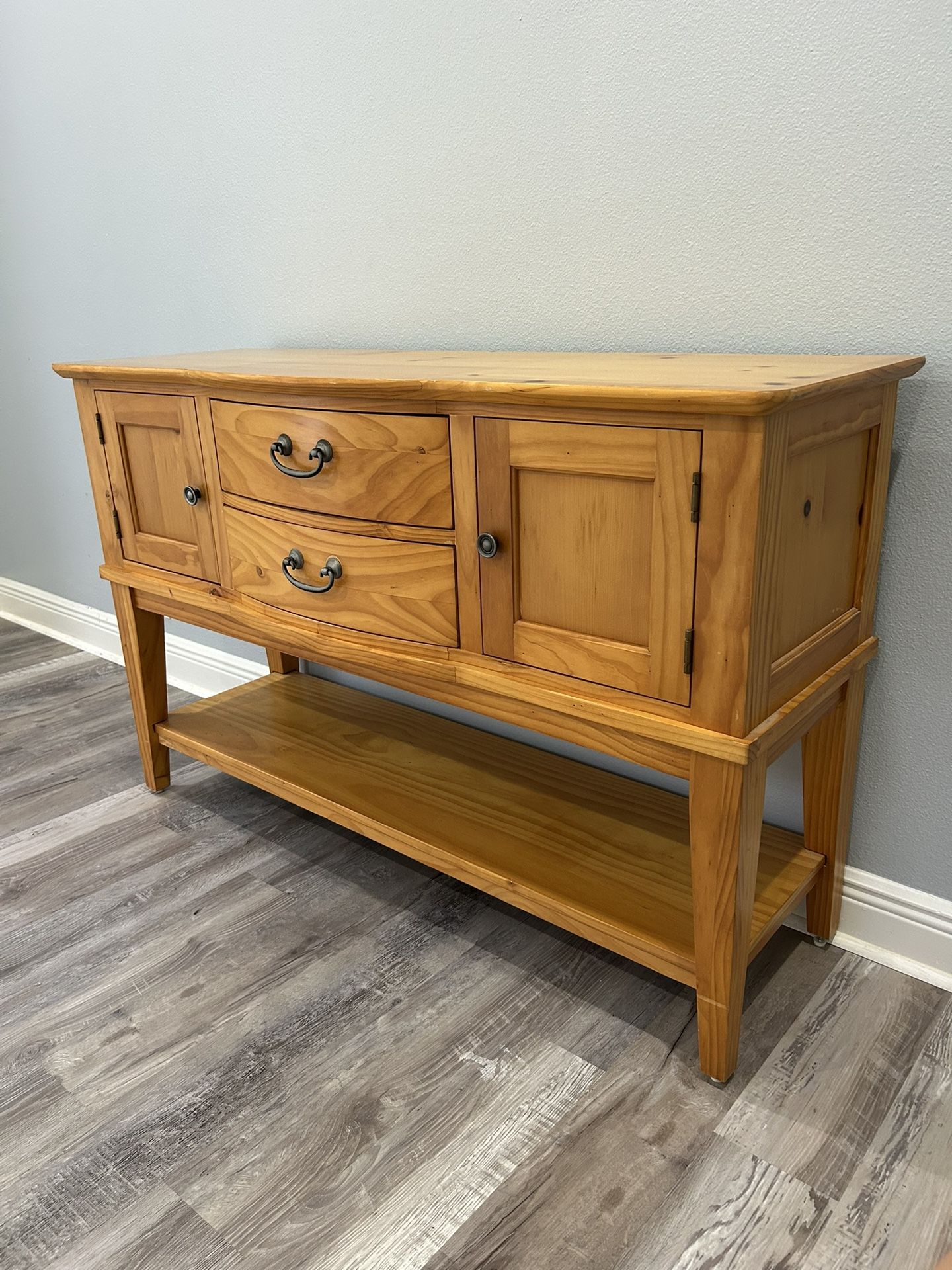 Solid Wood Buffet Cabinet - TV Stand - Entryway Table - Sideboard Storage