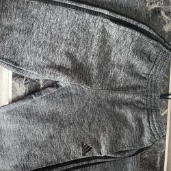 Grey Adidas Sweatpants Kids Size Large 