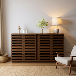 Living Room Furniture Entertainment Storage Dining Room Cabinet, Buffet Sideboard With Solid Wood Doors