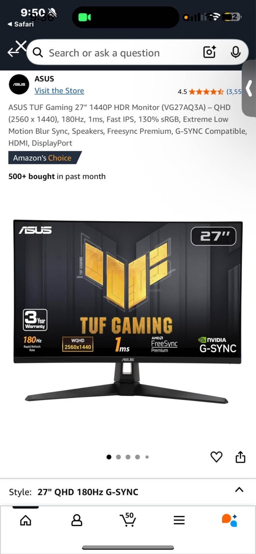 Asus Gaming monitor