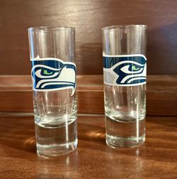 Two New Seattle Seahawks Shot Glasses
