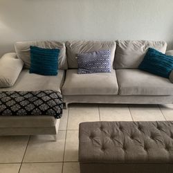Sofa Gris Buenas Condiciones 