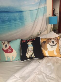 3 Dog Pillows