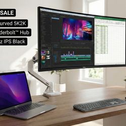 Dell 40" 5K2K Curved Monitor (U4025QW) + Ergotron LX Arm