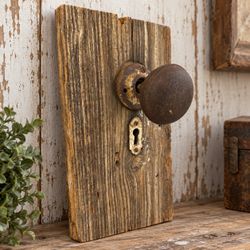 Antique Door Knob Rim Lock 1(contact info removed) Reclaimed Wood Rustic Farmhouse Decor