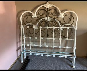 Antique Iron and brass bed