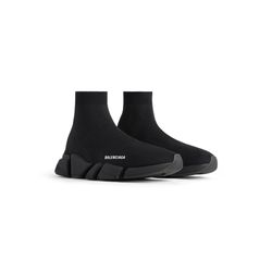 Balenciaga Speed 2.0 Knit Sneaker in Black MEN'S SPEED 2.0 RECYCLED KNIT SNEAKER IN BLACK