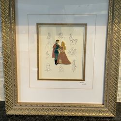 Disney Princess AURORA Sleeping Beauty Pin Limited Edition #808/7500 Collection Framed