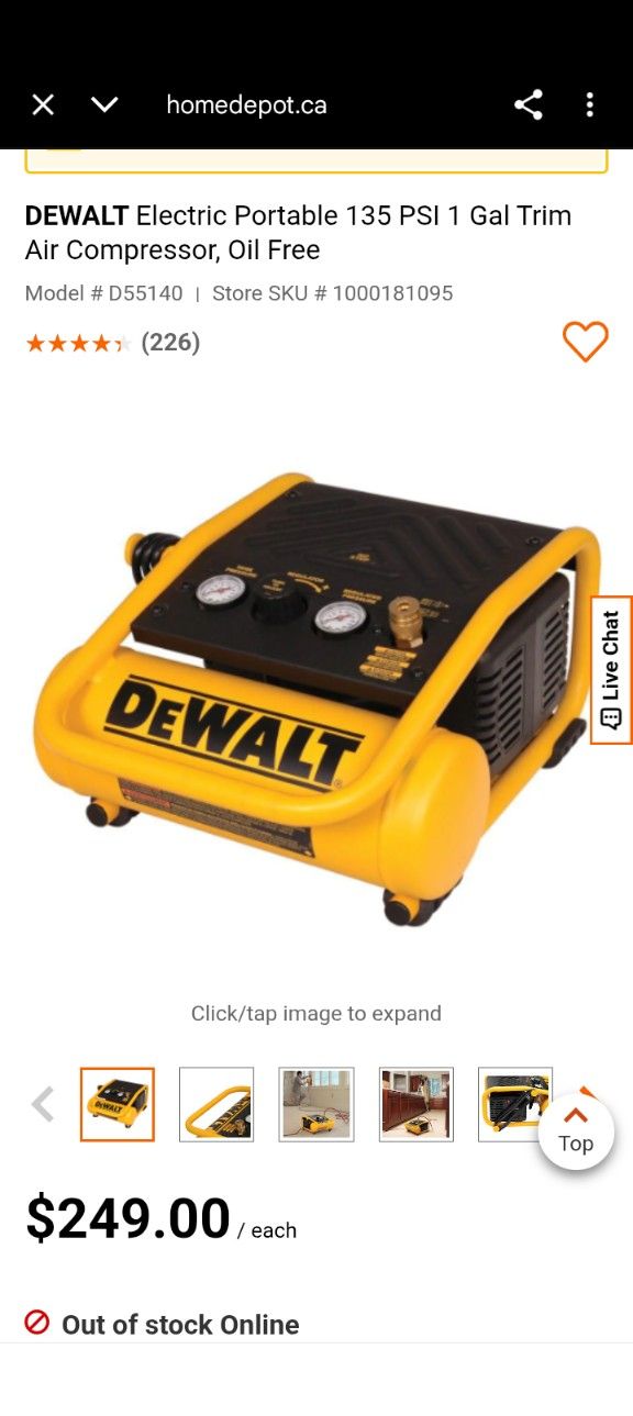 DeWalt Air Compressor