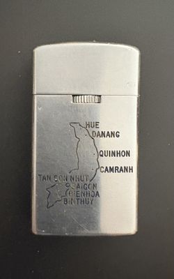Vintage 1960 Lighter with Vietnam Map