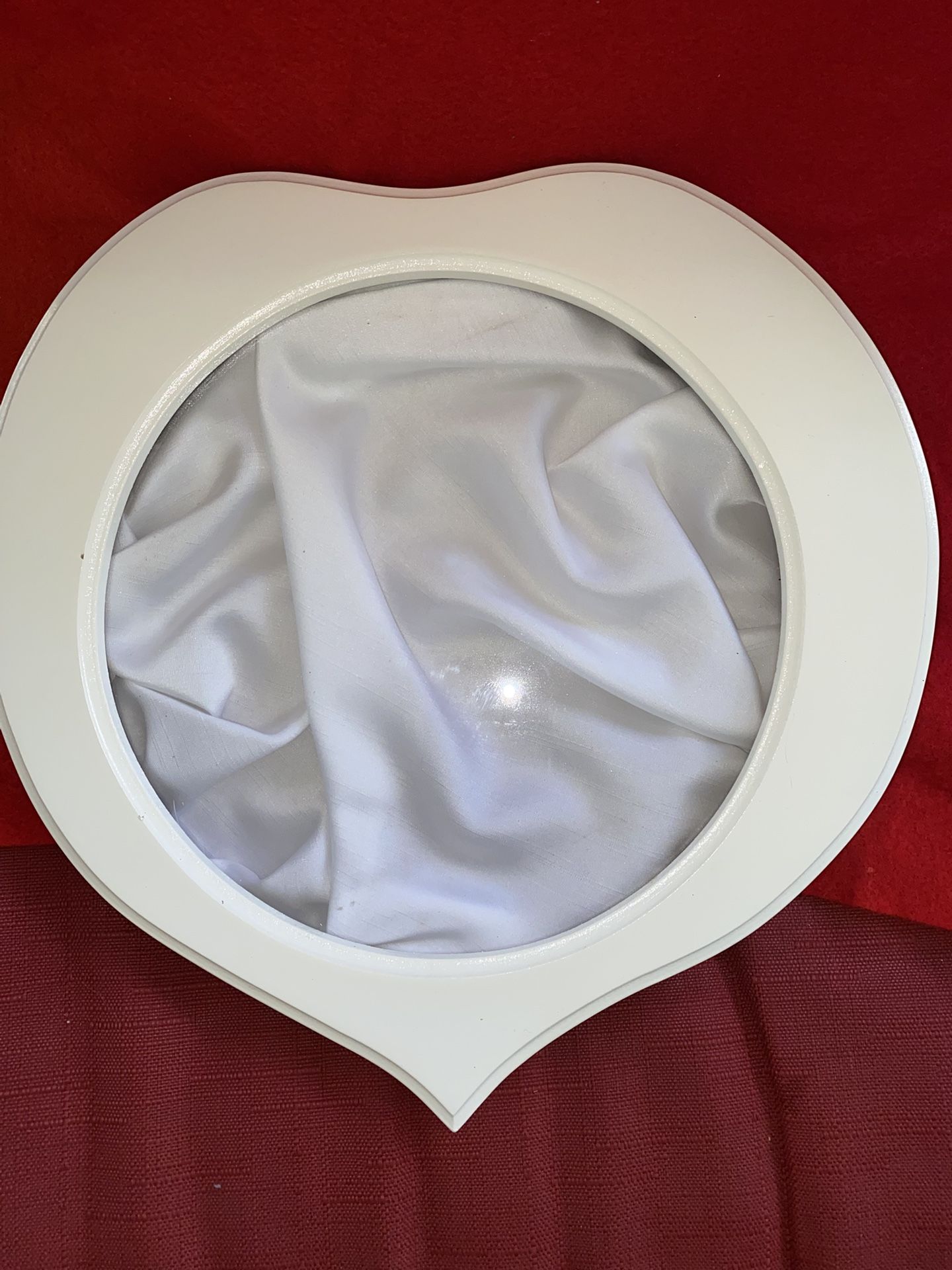 Greek Heart Shaped Picture Frame/Stefana Imported From Greece